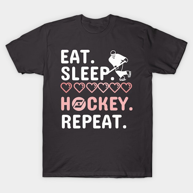 Eat Sleep Hockey Repeat T-Shirt by Your dream shirt